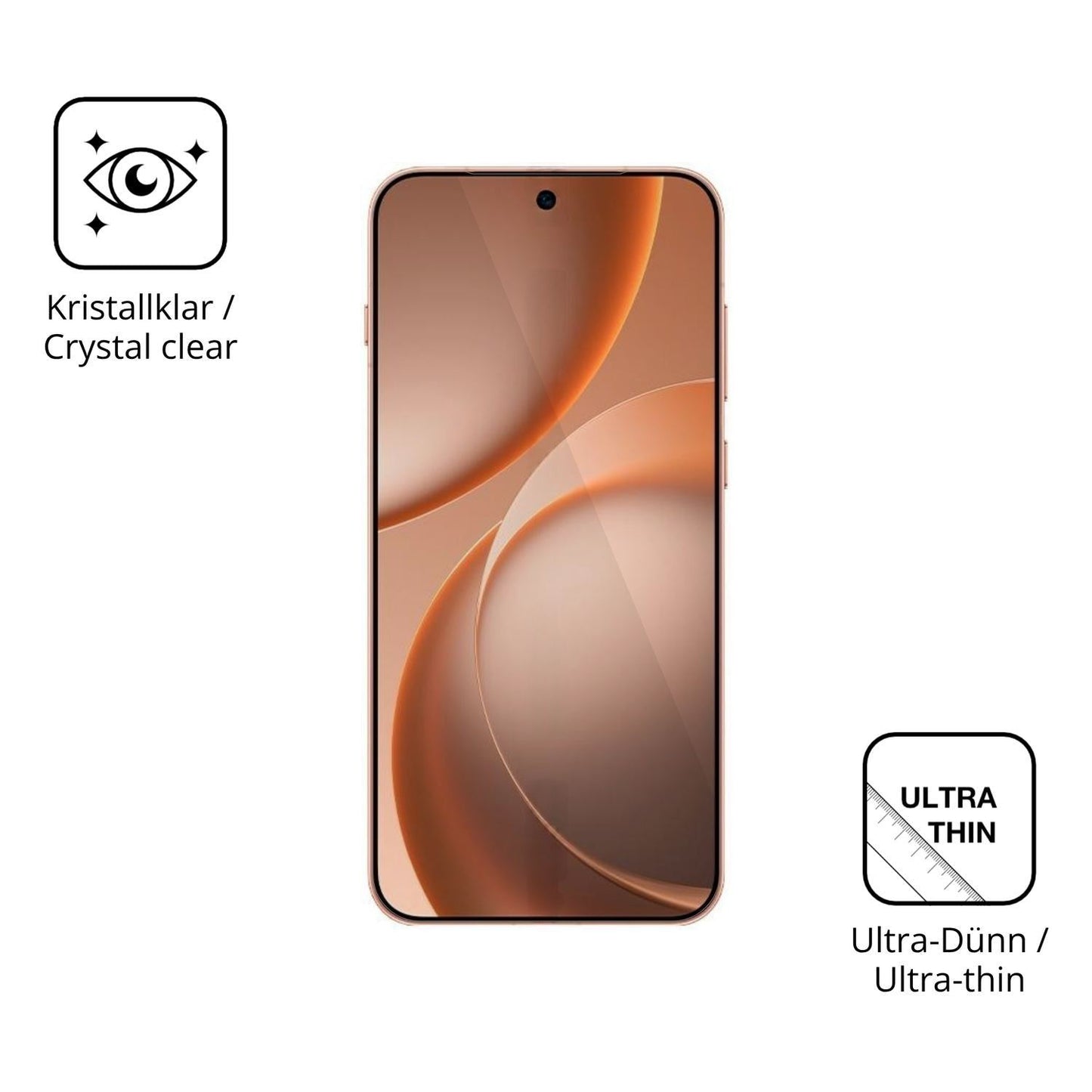 4x Schutzfolie klar für Oppo Find X9s Display-Schu (5)