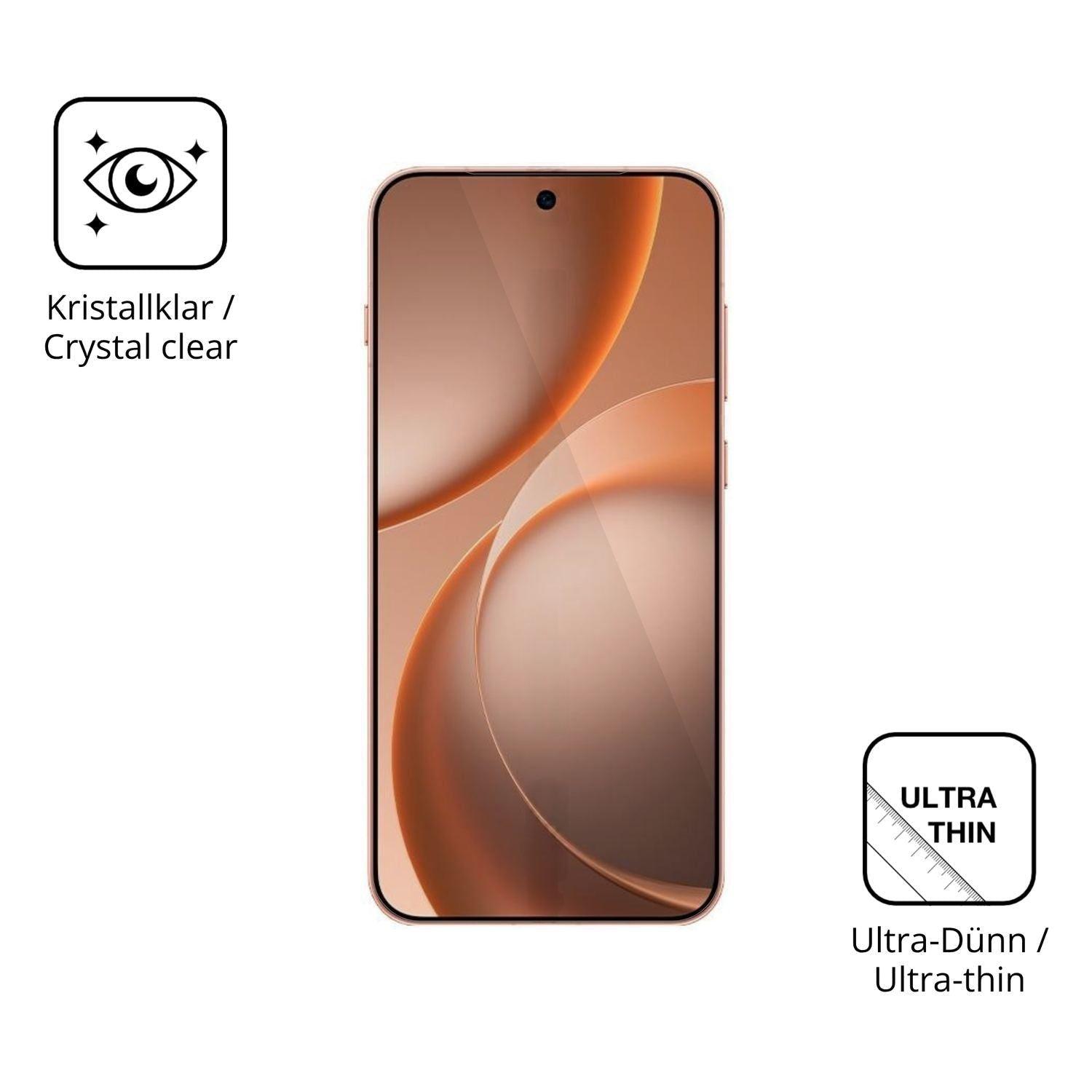 4x Schutzfolie klar für Oppo Find X9s Display-Schu (5)
