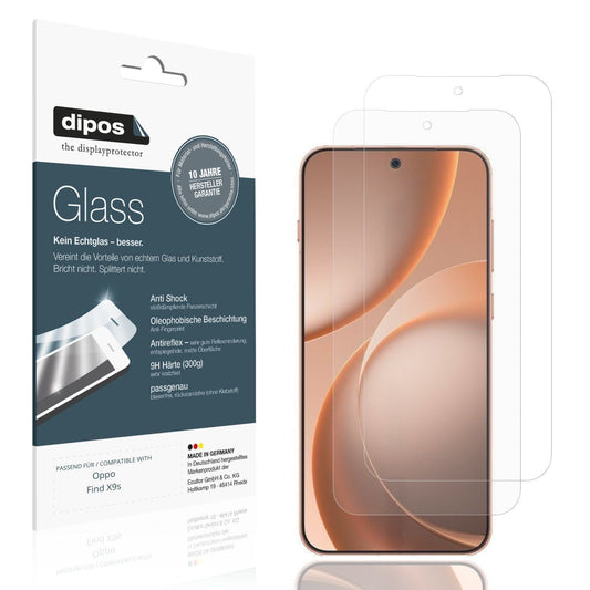 2x 9H Schutzfolie matt für Oppo Find X9s Panzerfol (1)
