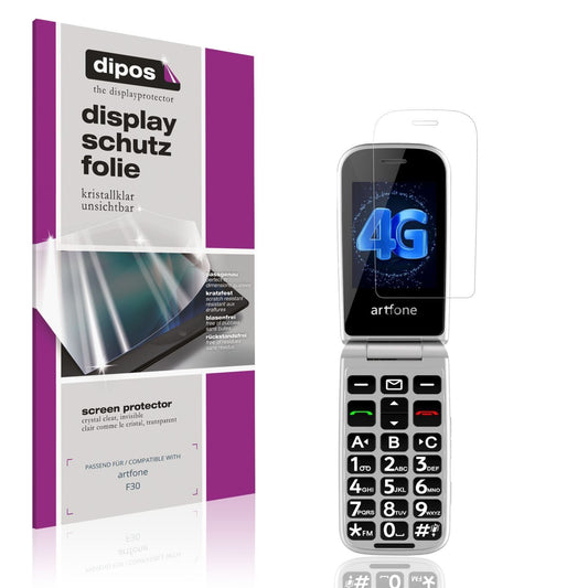 4x Schutzfolie klar für artfone F30 Display-Schutz (1)
