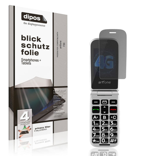 Blickschutzfolie für artfone F30 matt Schutzfolie  (1)
