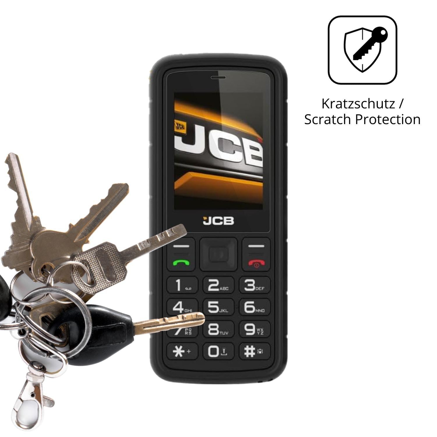 4x Schutzfolie klar für JCB Tradesman 2F Display-S (4)