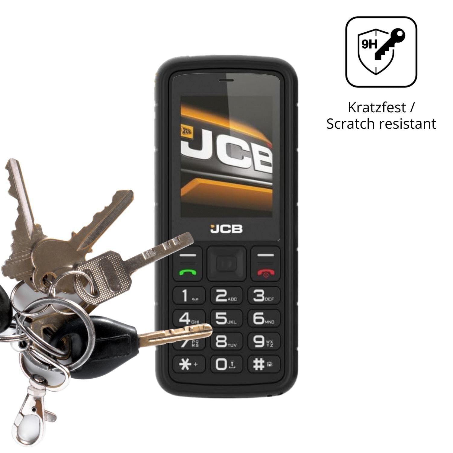 2x 9H Schutzfolie matt für JCB Tradesman 2F Panzer (3)
