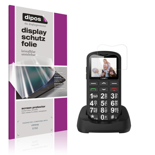4x Schutzfolie klar für uleway G182 Display-Schutz (1)