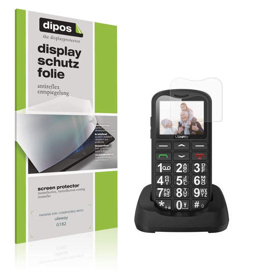 4x Schutzfolie matt für uleway G182 Display-Schutz (1)