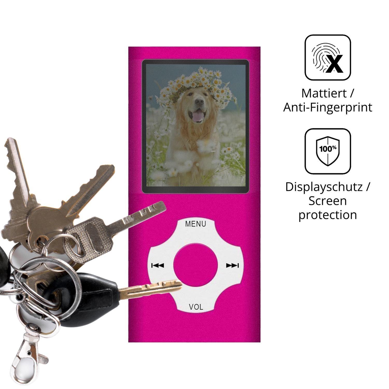 Blickschutzfolie für Hotechs LX-B2 MP3-Player matt (3)