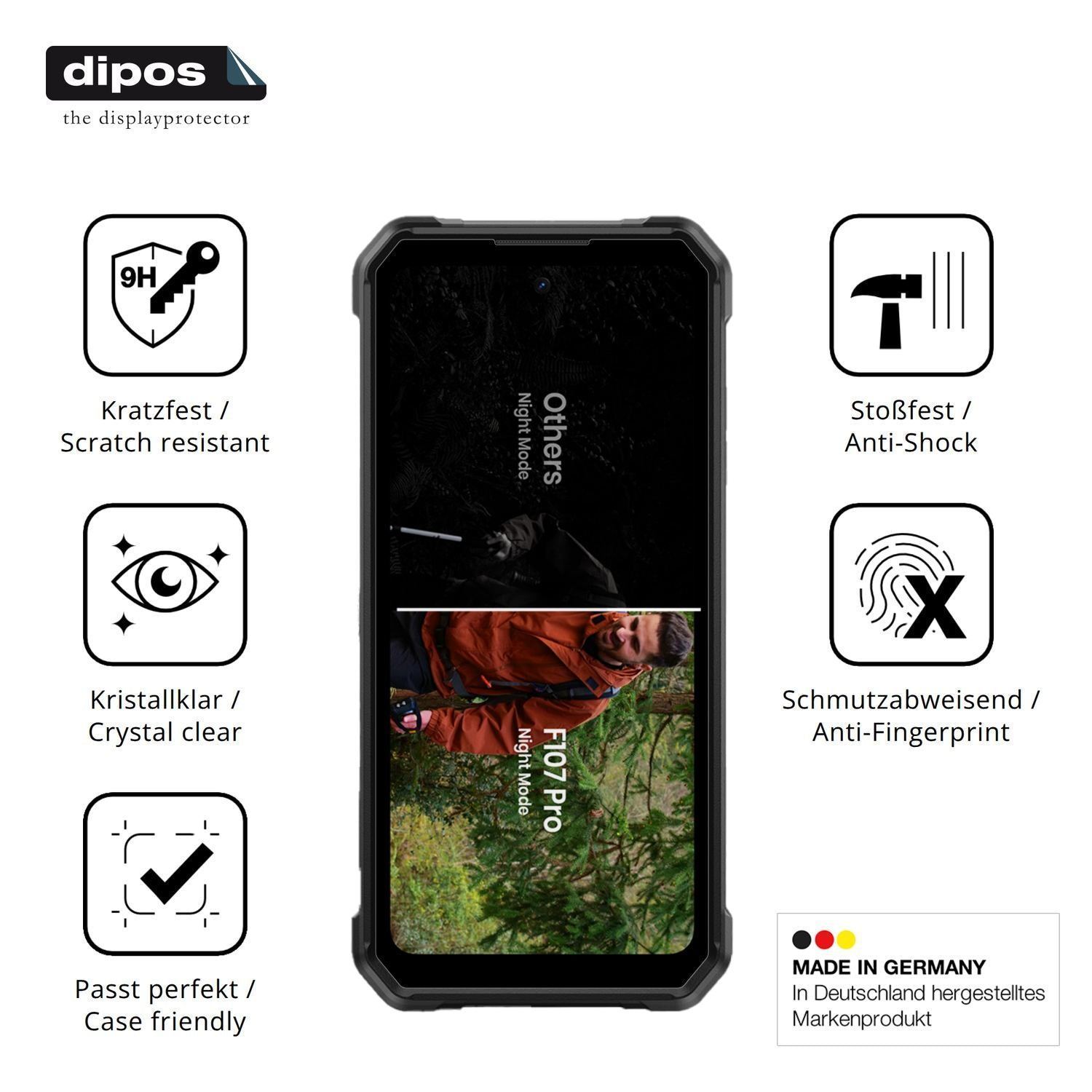 2x 9H Schutzfolie für FOSSiBOT F107 Pro Panzerfoli (7)