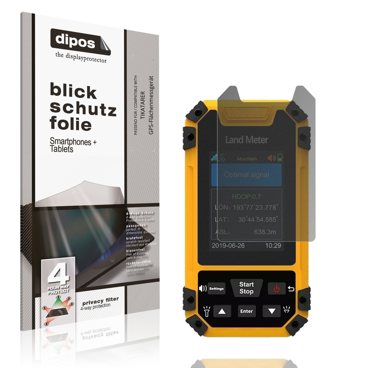 Blickschutzfolie für TIKATARER GPS-Flächenmessgerä (1)