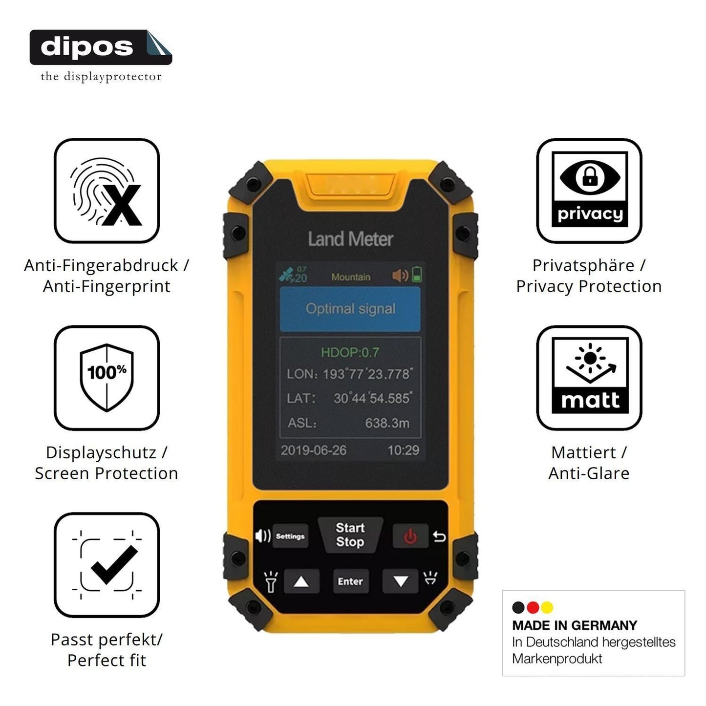 Blickschutzfolie für TIKATARER GPS-Flächenmessgerä (5)