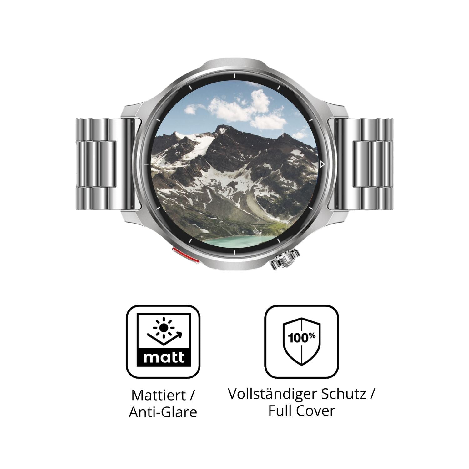 2x Full Cover Schutzfolie matt für Fitdafit 1.52 Z (5)