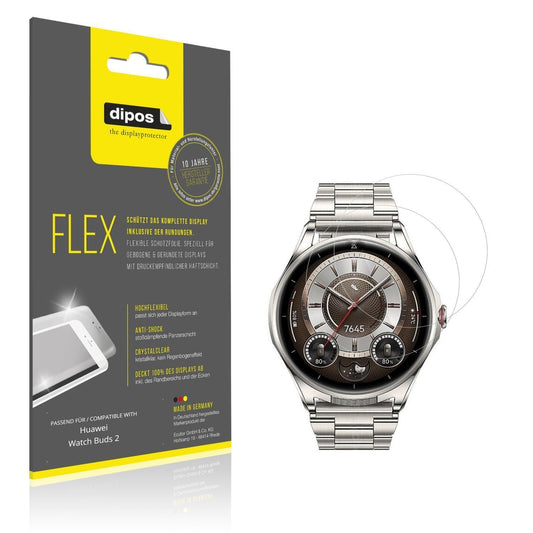 2x 3D Full Cover Schutzfolie für Huawei Watch Buds (1)