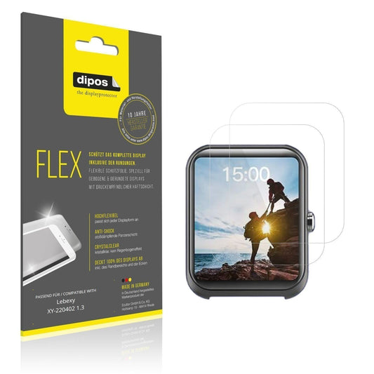 2x 3D Full Cover Schutzfolie für Lebexy XY-220402  (1)