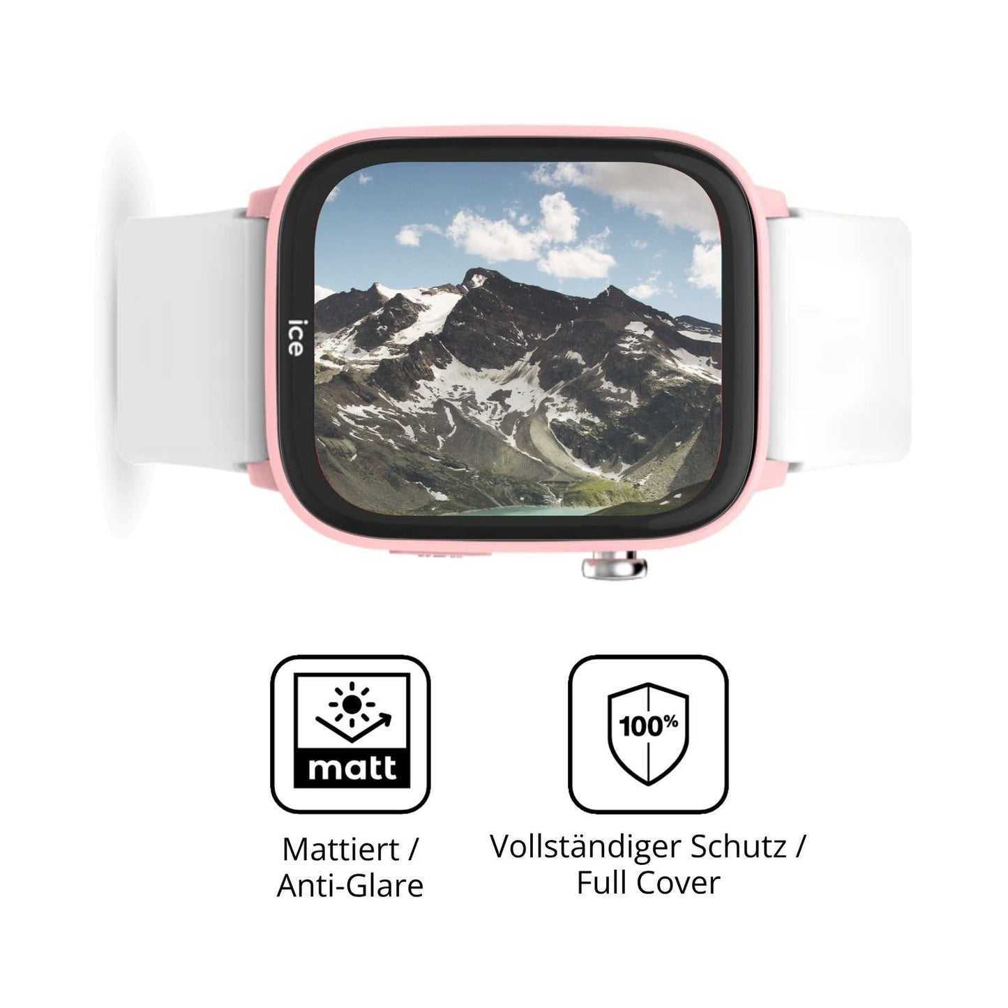 2x Full Cover Schutzfolie matt für Ice-Watch Ice S (5)