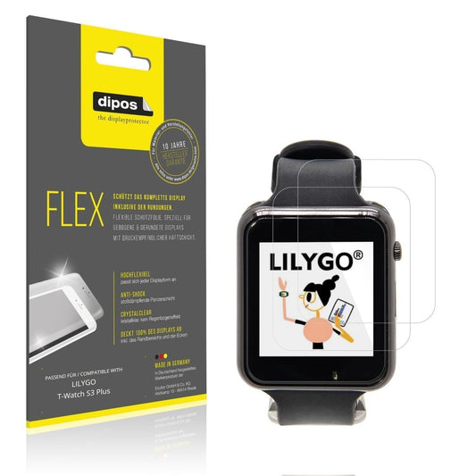 2x 3D Full Cover Schutzfolie für LILYGO T-Watch S3 (1)