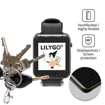2x Full Cover Schutzfolie matt für LILYGO T-Watch  (3)