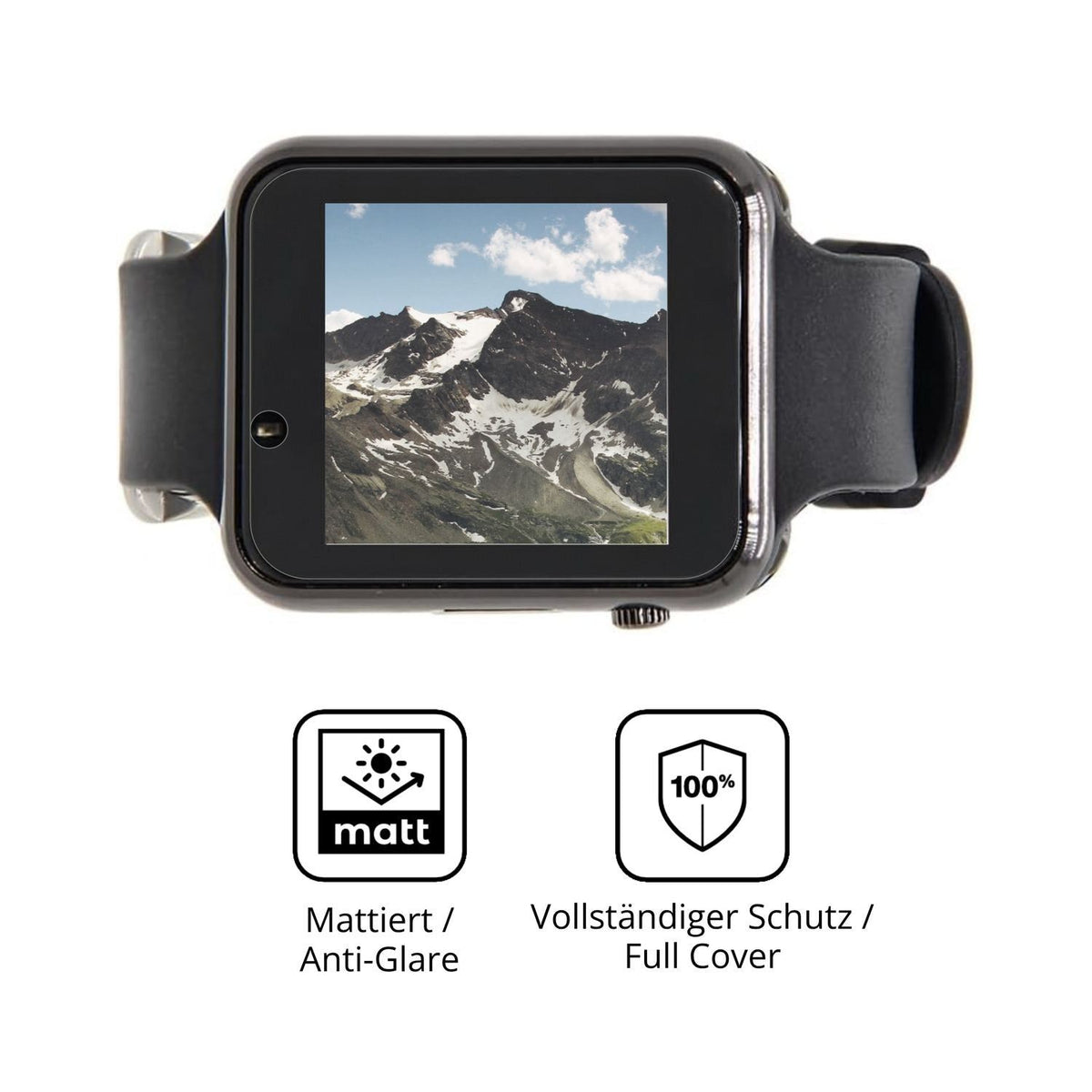 2x Full Cover Schutzfolie matt für LILYGO T-Watch  (5)