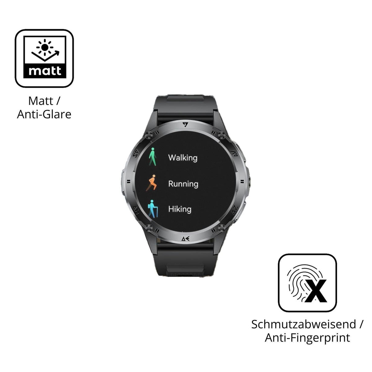 6x Schutzfolie matt für FITFLEX EF6 Display-Schutz (5)