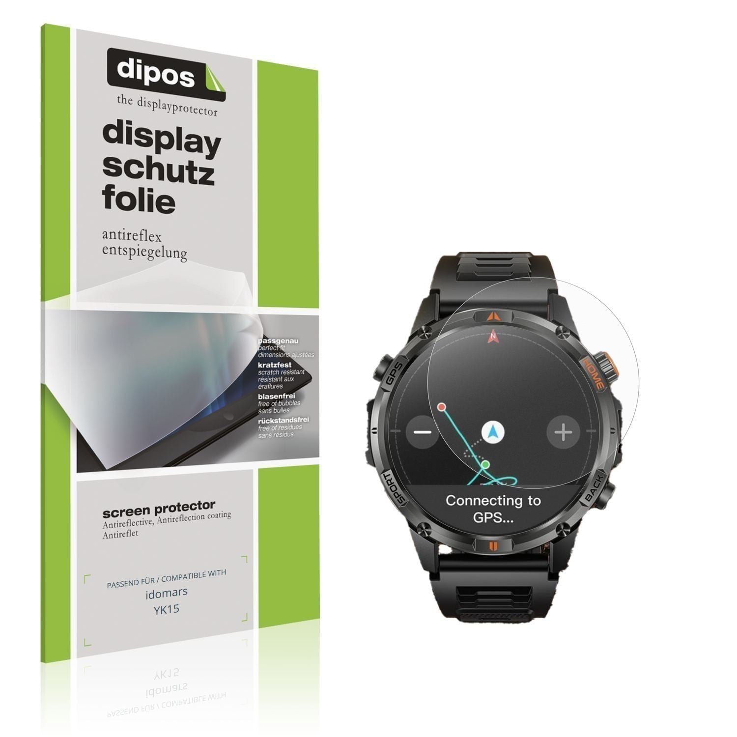 6x Schutzfolie matt für idomars YK15 Display-Schut (1)