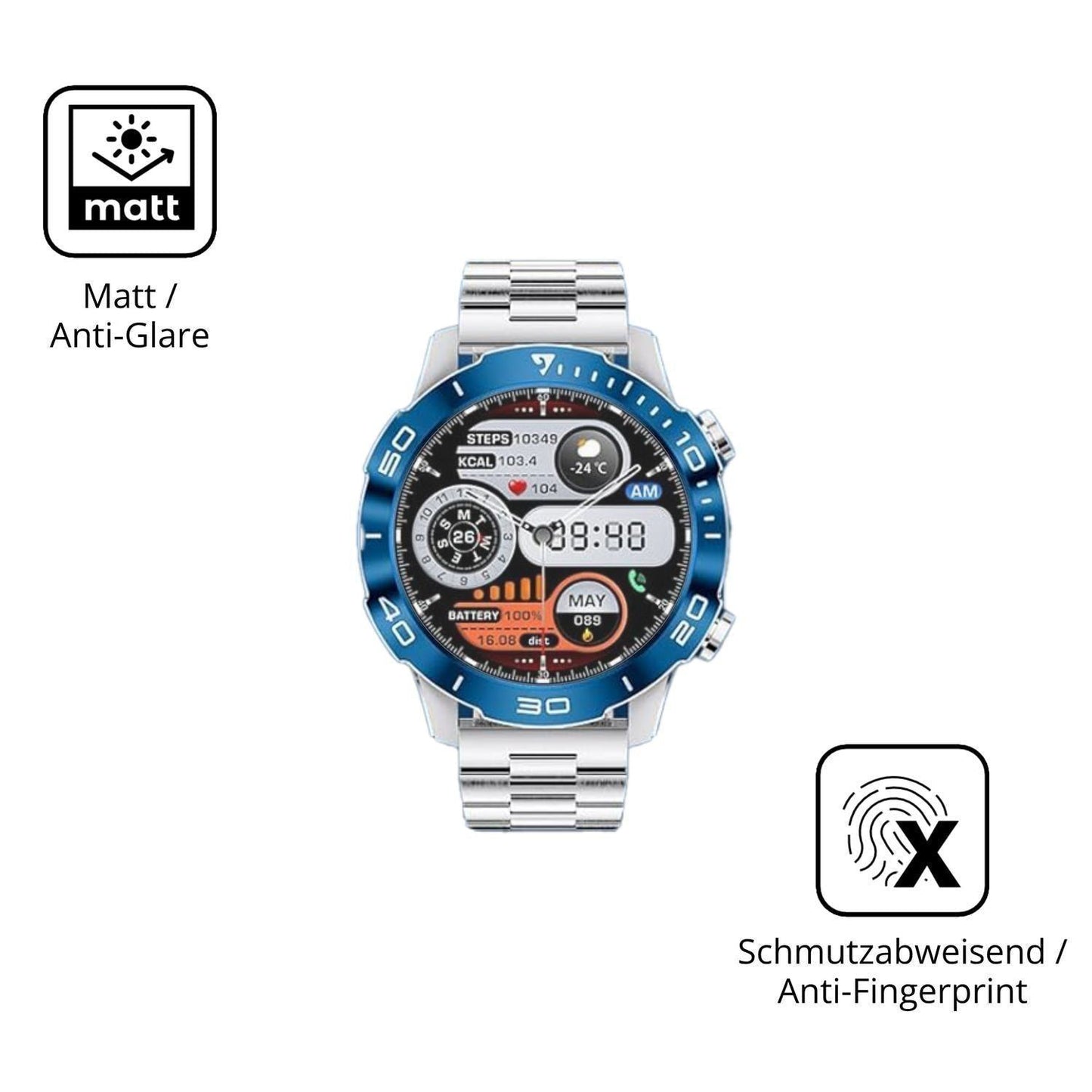 6x Schutzfolie matt für LIGE TX7 Display-Schutzfol (5)