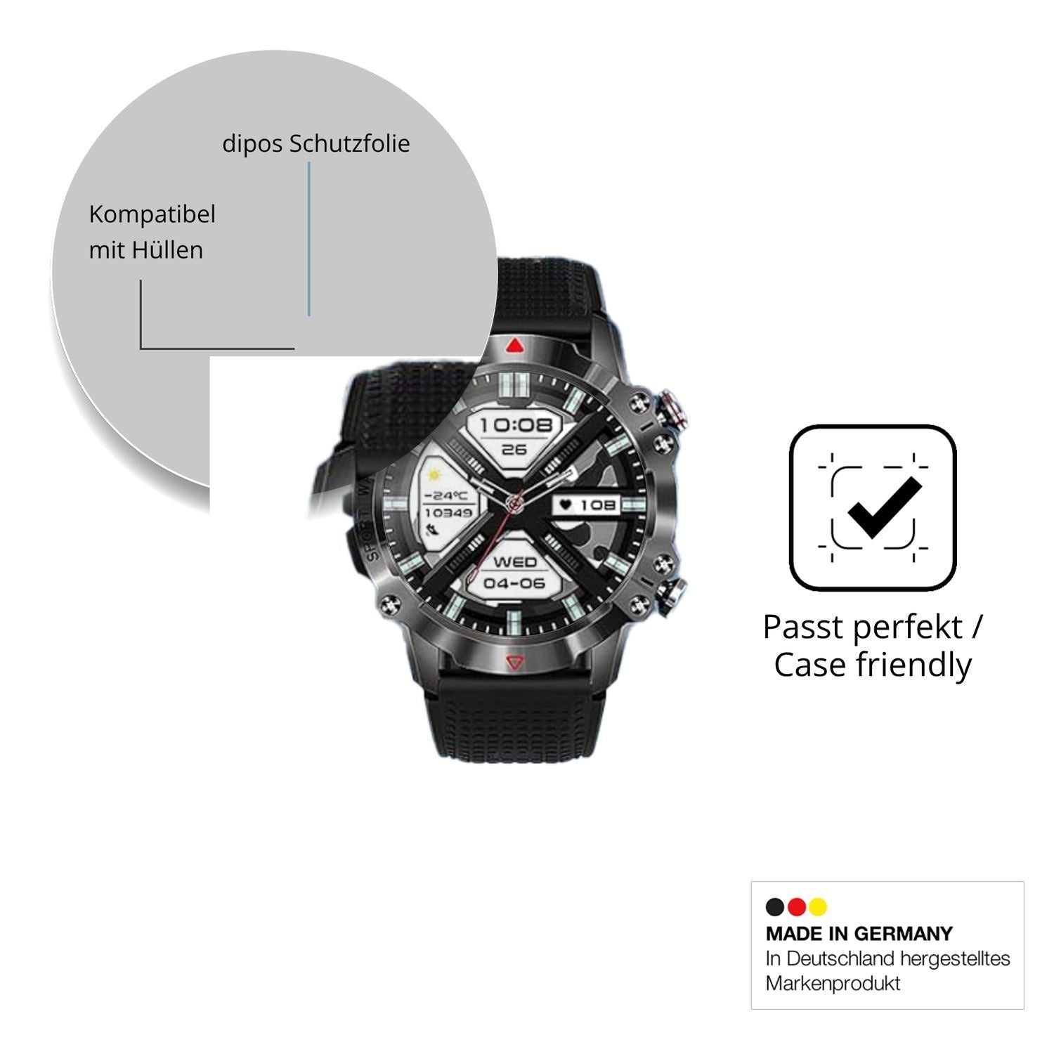6x Schutzfolie klar für Mdawnpeaks KR10 Display-Sc (6)