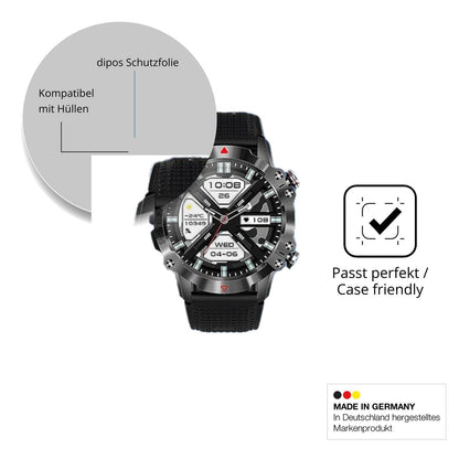 6x Schutzfolie klar für Mdawnpeaks KR10 Display-Sc (6)