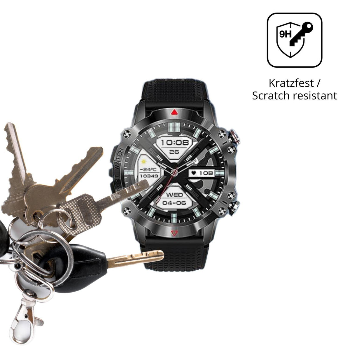 2x 9H Schutzfolie für Mdawnpeaks KR10 Panzerfolie (3)