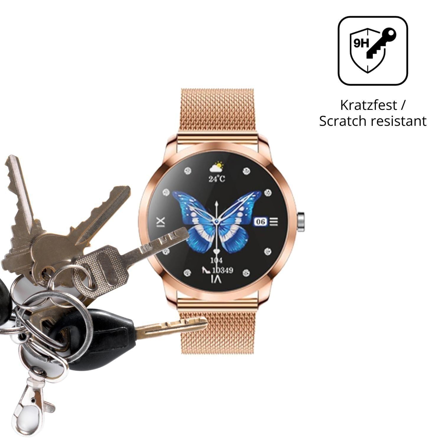 2x 9H Schutzfolie für LWEARKD 1.27 Zoll Smartwatch (3)