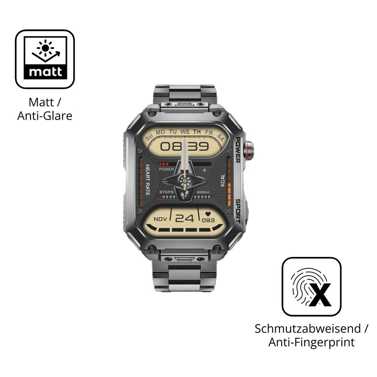 6x Schutzfolie matt für BENYAR SMART EF2 Pro Displ (5)