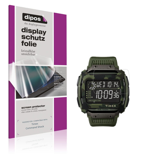 6x Schutzfolie klar für Timex Command Shock Displa (1)