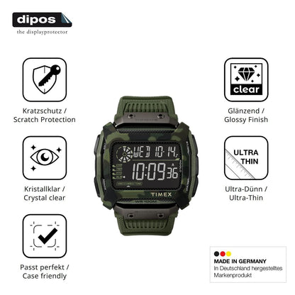 6x Schutzfolie klar für Timex Command Shock Displa (7)