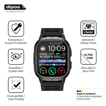 6x Schutzfolie klar für zhizhi P110 Display-Schutz (7)