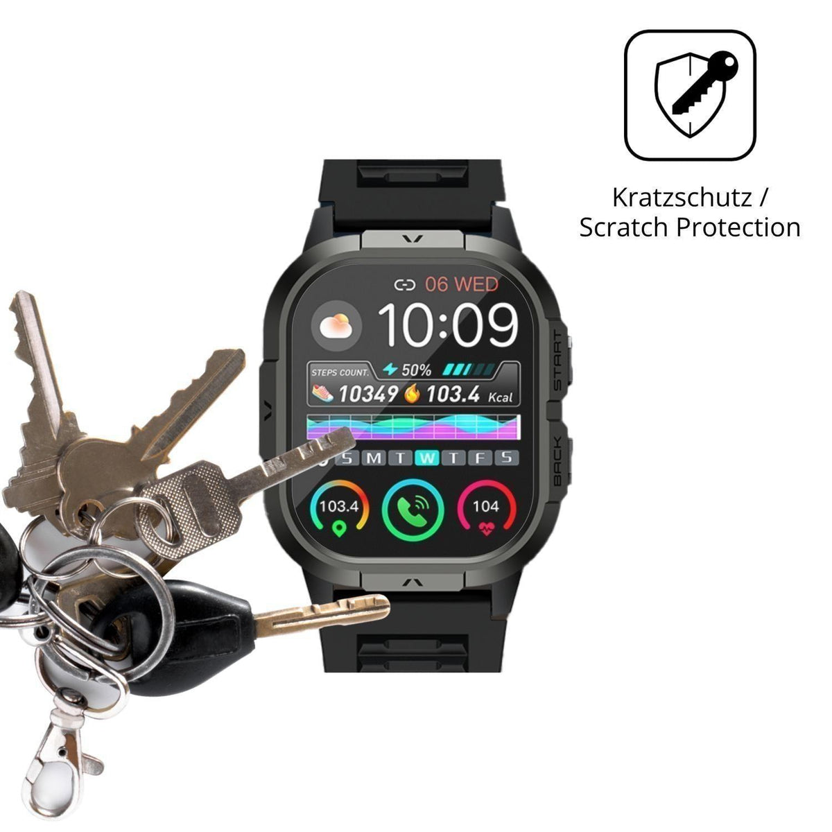 6x Schutzfolie matt für zhizhi P110 Display-Schutz (4)