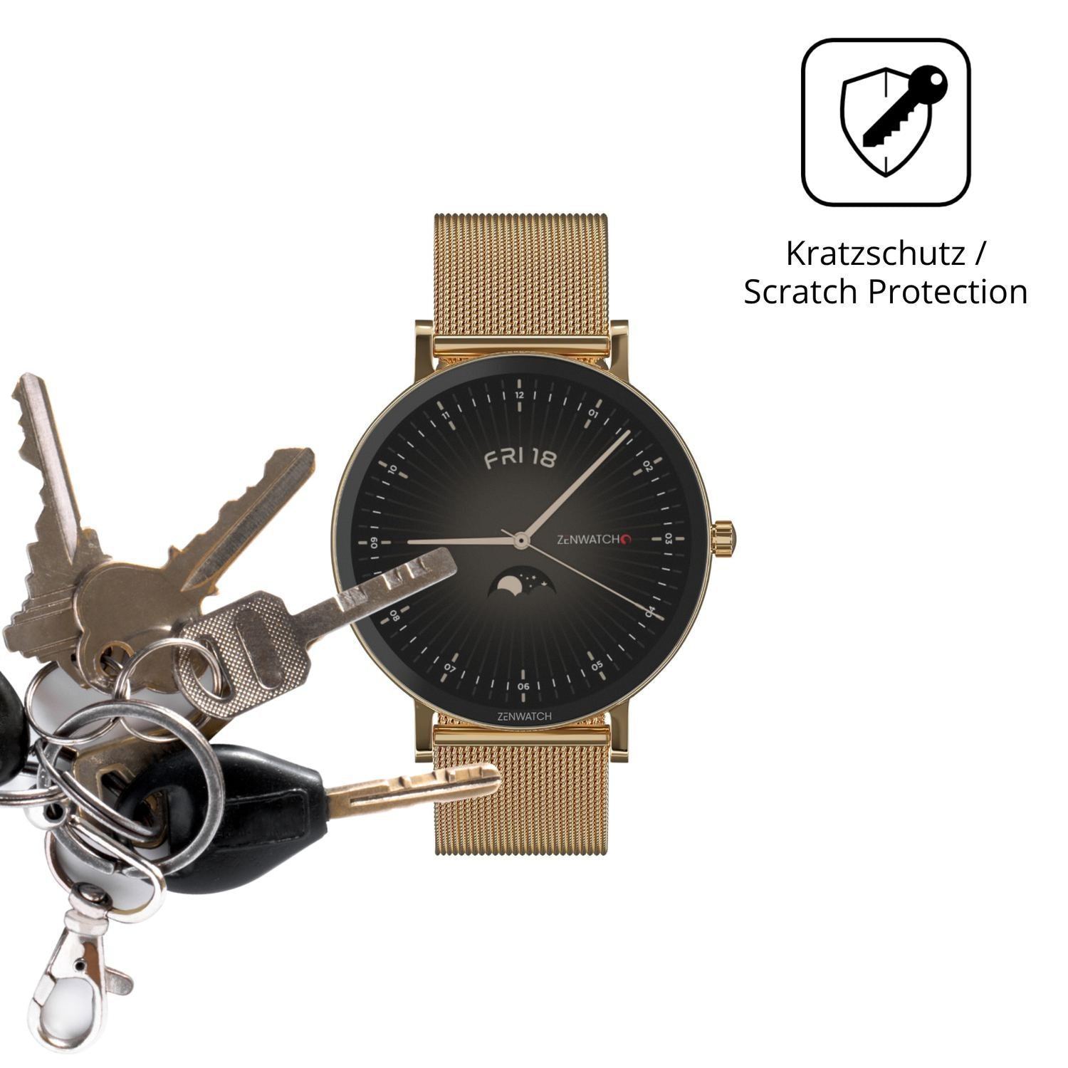 6x Schutzfolie matt für Zenwatch Venice Pro 2.0 Di (4)