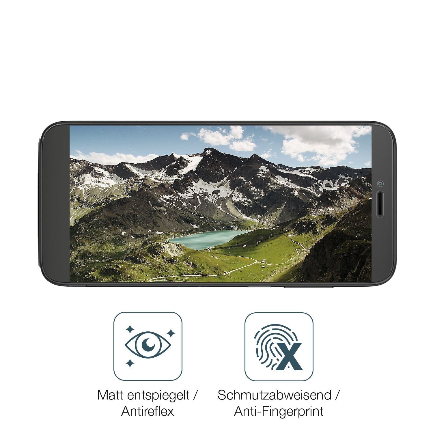 2x 9H Schutzfolie matt für Coolpad Legacy S Panzer (5)