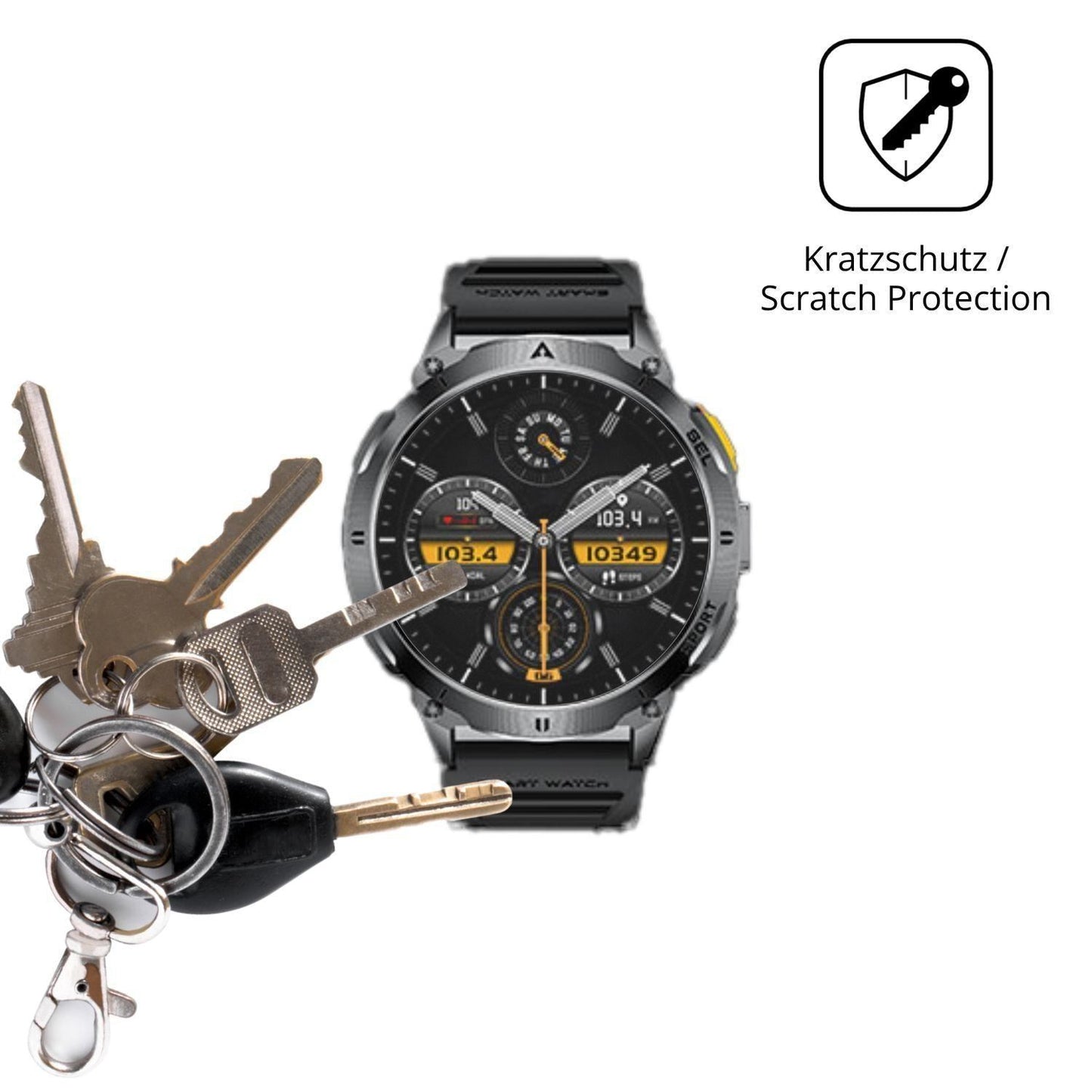 6x Schutzfolie matt für FITFLEX EF14 Display-Schut (4)