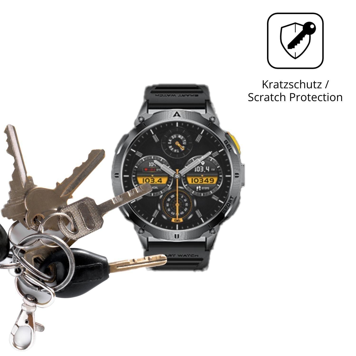 6x Schutzfolie matt für FITFLEX EF14 Display-Schut (4)