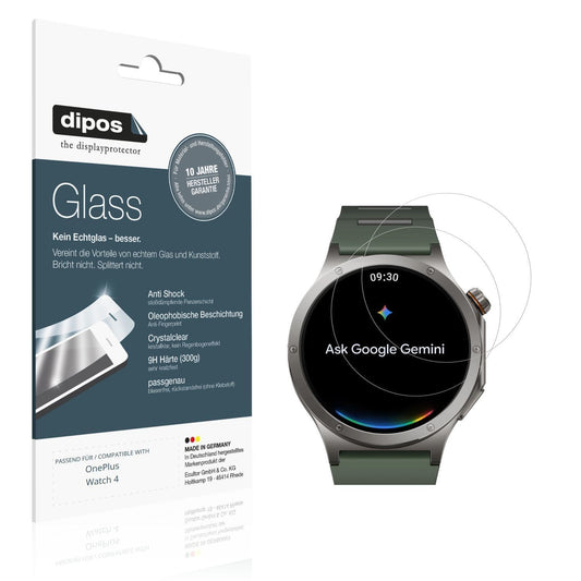 2x 9H Schutzfolie für OnePlus Watch 4 Panzerfolie (1)