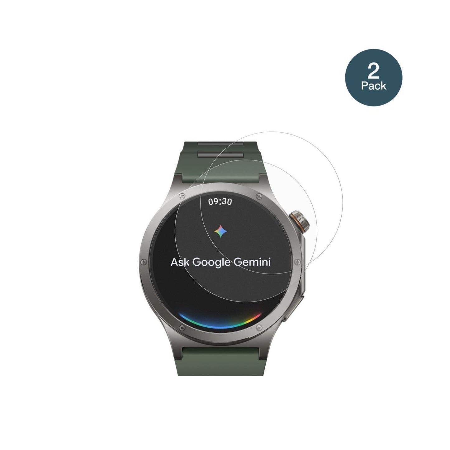 2x 9H Schutzfolie matt für OnePlus Watch 4 Panzerf (2)