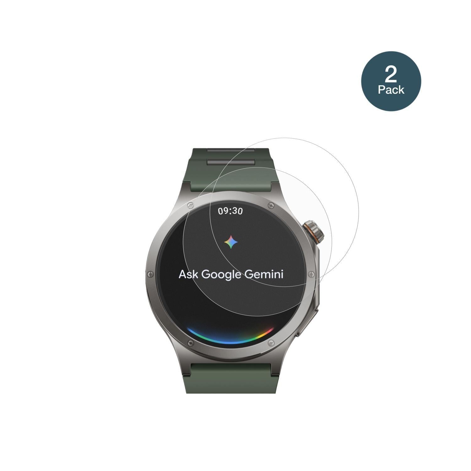 2x 9H Schutzfolie matt für OnePlus Watch 4 Panzerf (2)