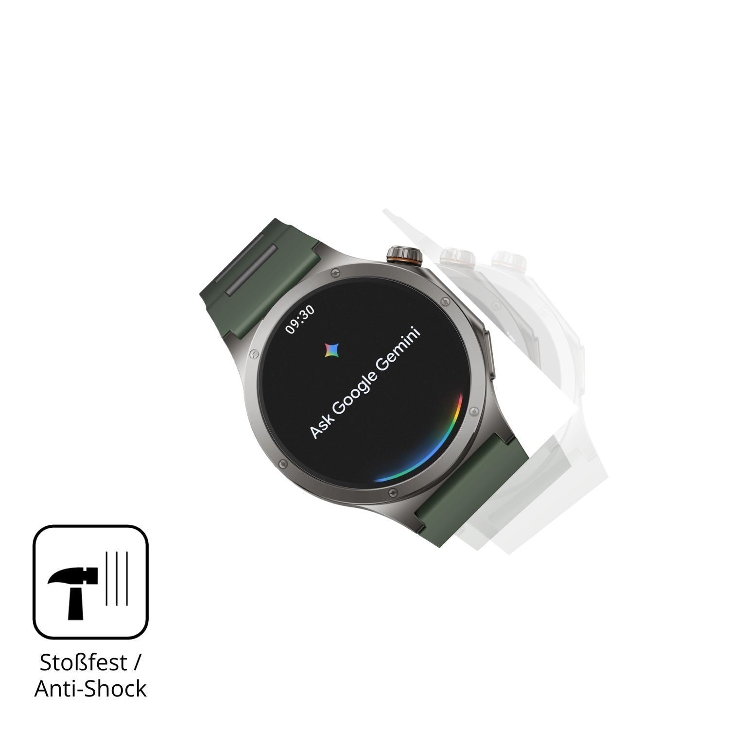 2x 9H Schutzfolie matt für OnePlus Watch 4 Panzerf (4)