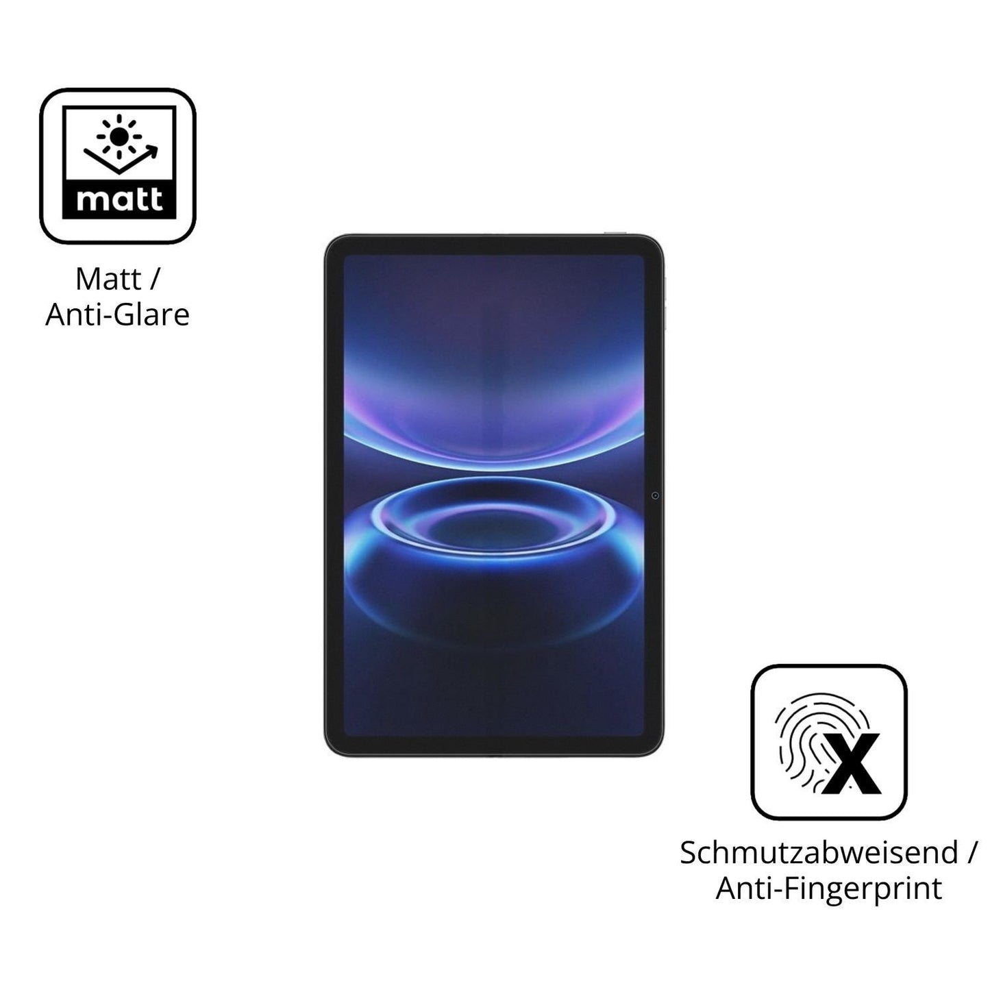 2x 9H Schutzfolie matt für Redmi Pad 2 SE Panzerfo (5)