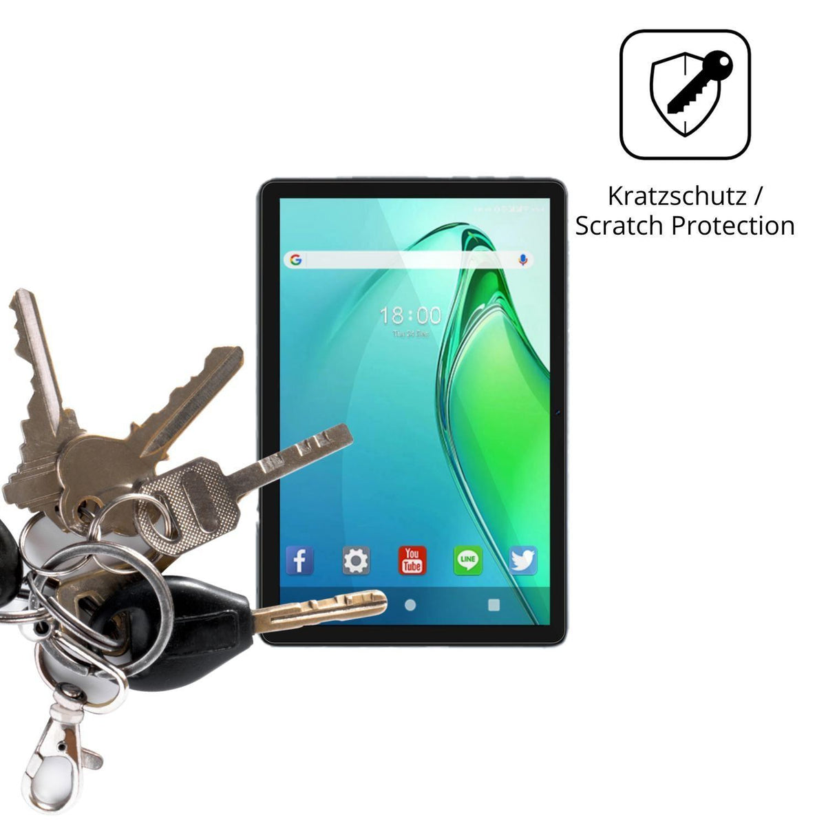2x Schutzfolie klar für ANTEMPER D106 Display-Schu (4)
