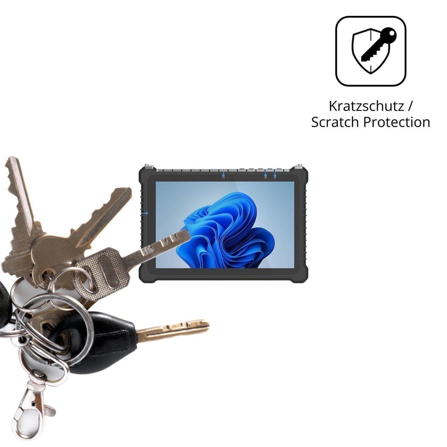 2x Schutzfolie klar für NORQIN 10.1 Rugged Tablet  (4)