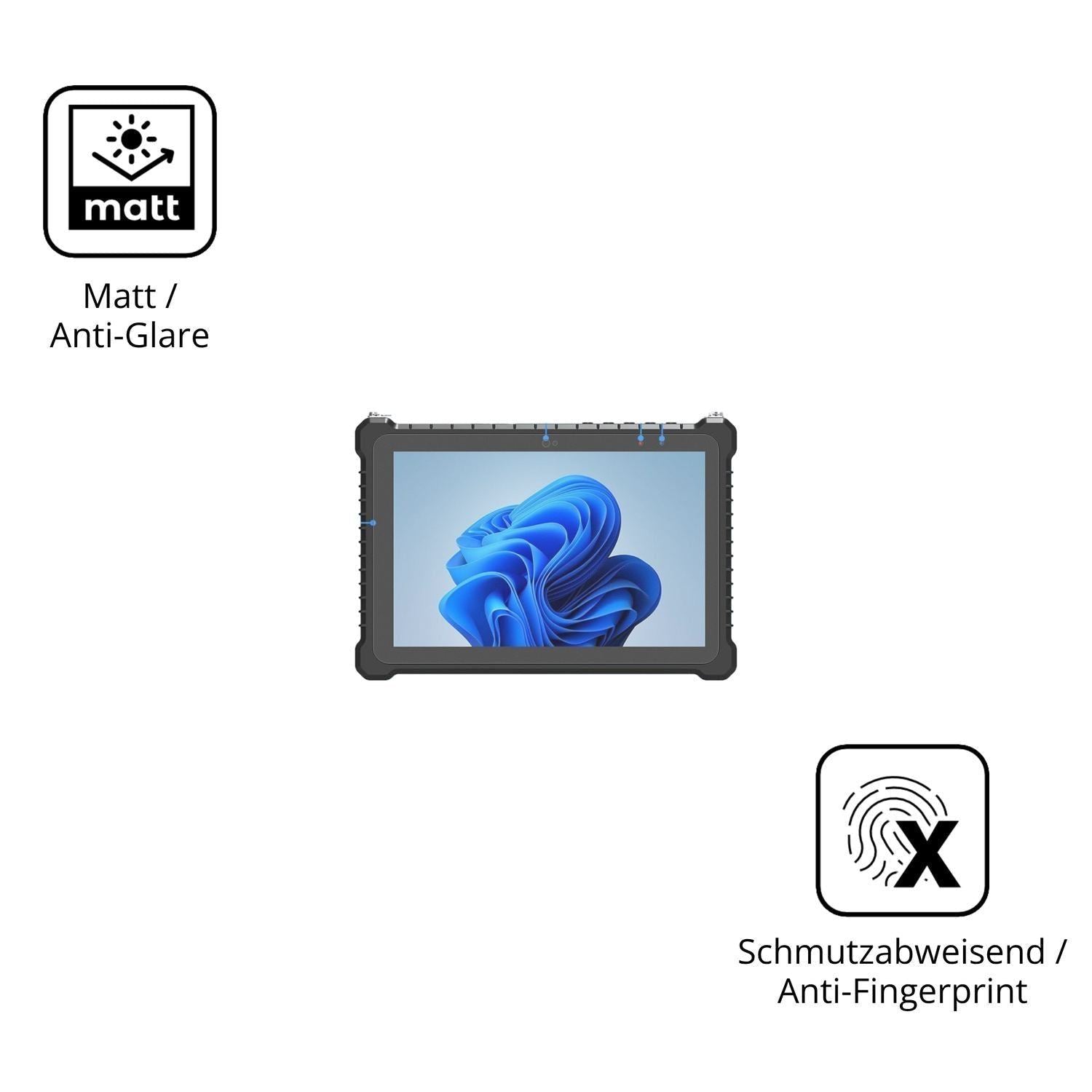 2x Schutzfolie matt für NORQIN 10.1 Rugged Tablet  (5)