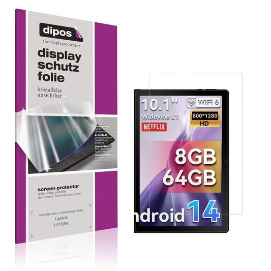 2x Schutzfolie klar für Laptok LA10BK Display-Schu (1)