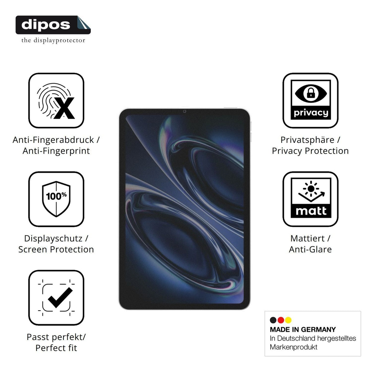 Blickschutzfolie für Redmi K Pad 2 matt Schutzfoli (5)