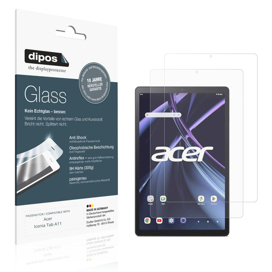 2x 9H Schutzfolie matt für Acer Iconia Tab A11 Pan (1)