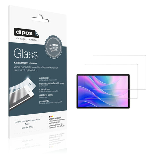2x 9H Schutzfolie für Acer Iconia A16 Panzerfolie (1)