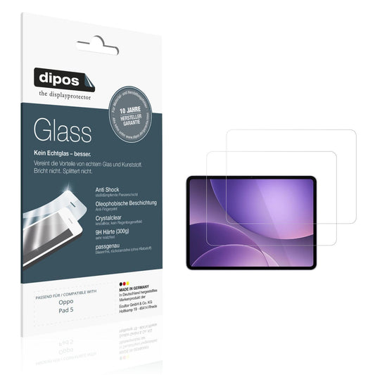 2x 9H Schutzfolie für Oppo Pad 5 Panzerfolie (1)