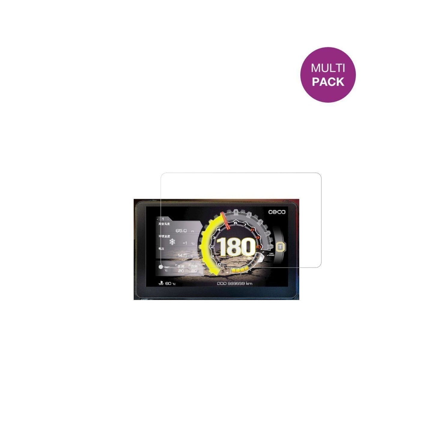 2x Schutzfolie klar für Zontes 368G 2025 Display-S (2)